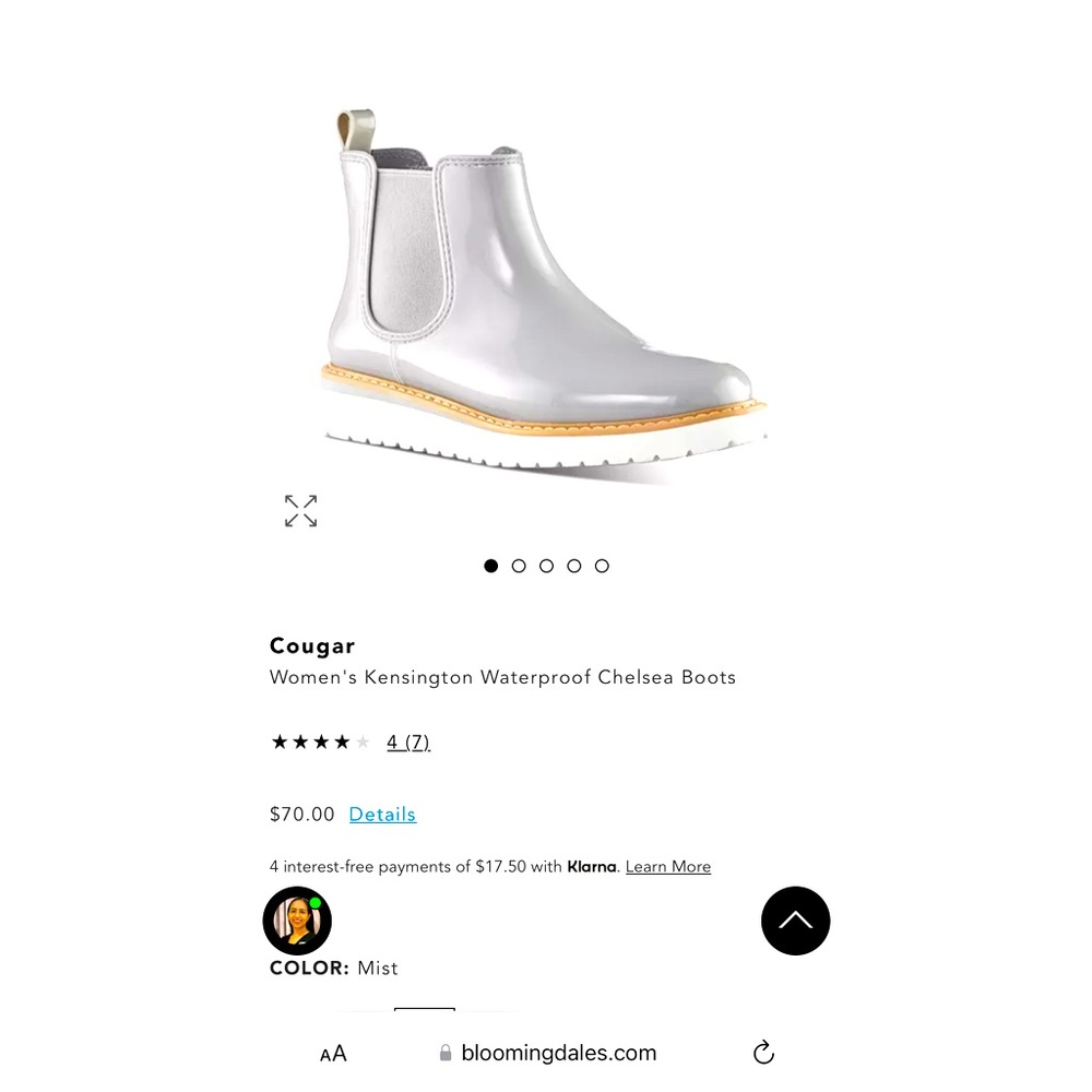 COUGAR Women's Kensington Waterproof Chelsea Boots
